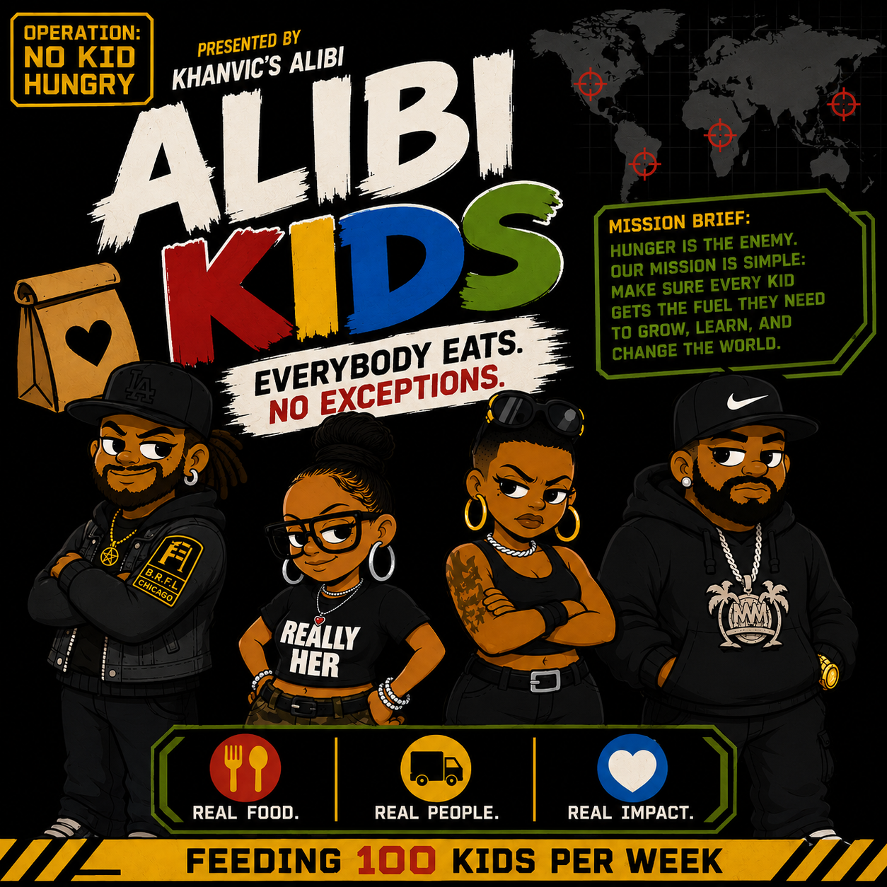 Alibi Kids — Everybody Eats. No Exceptions. Presented by Khanvic's Alibi